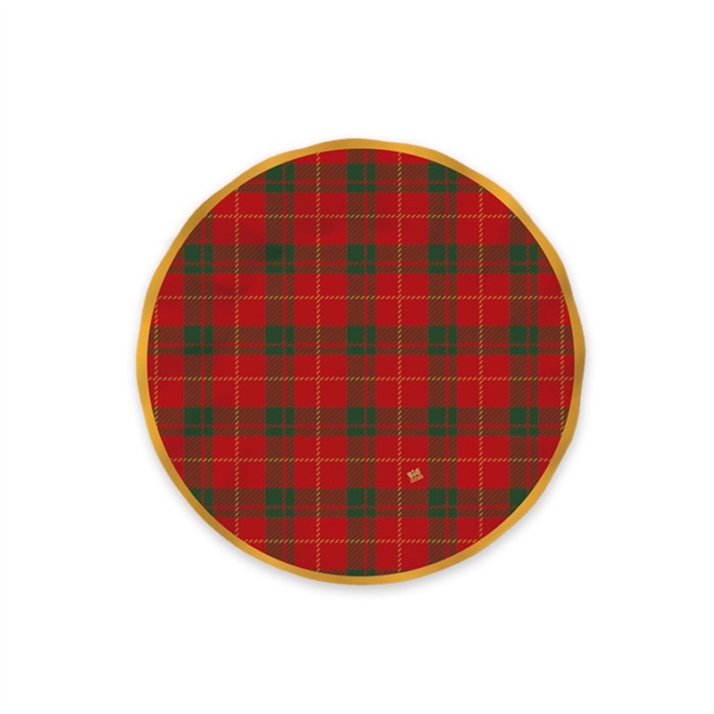 8 Piatti Ø 20 cm Tartan