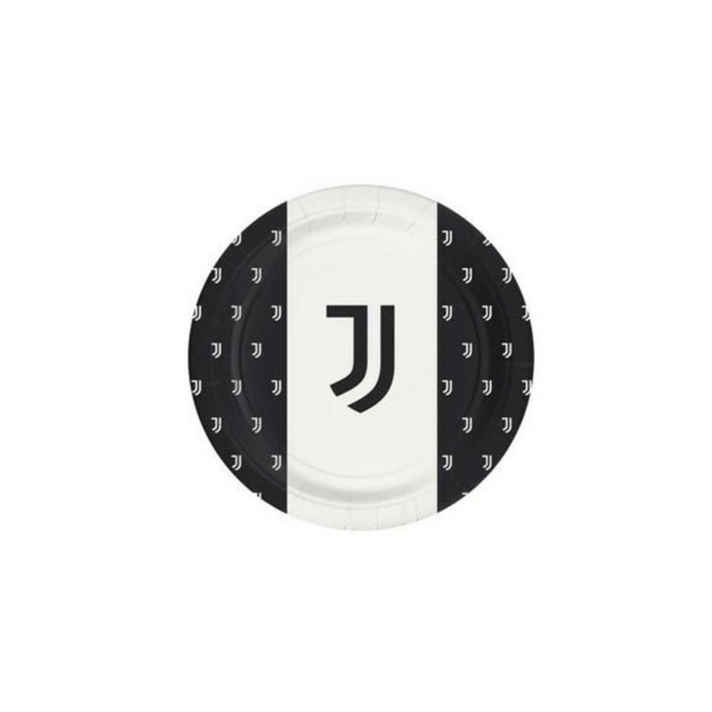 PIATTI IN CARTA JUVENTUS DIAM 23 CM 8 PEZZI
