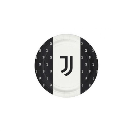 PIATTI IN CARTA JUVENTUS DIAM 23 CM 8 PEZZI
