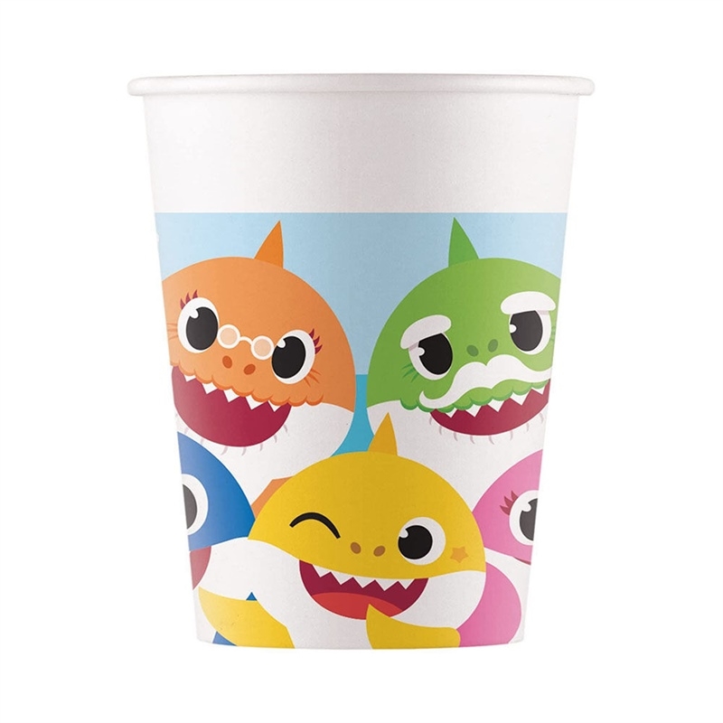 Bicchieri 200 ml Baby Shark 8 pezzi