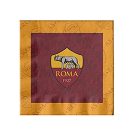 Tovaglioli 33x33 cm Ufficiale Roma 20 pezzi