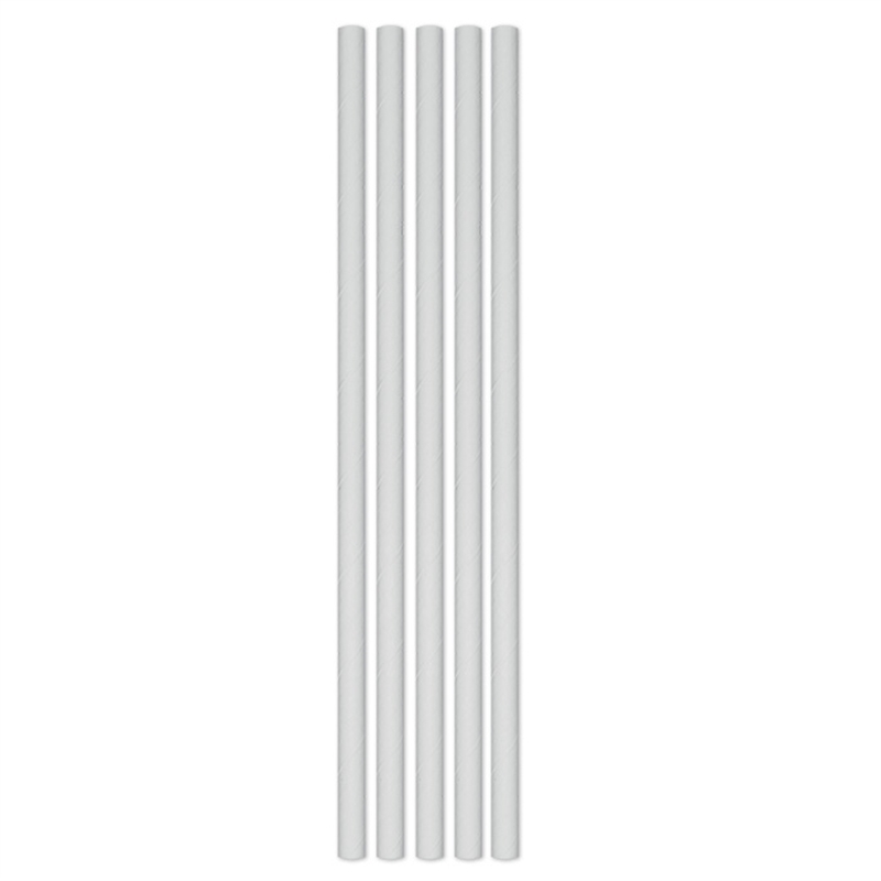Cannucce Ecolor In Carta Ø Cm 0,5 H 20 Cm Pz.50 Col. Bianco