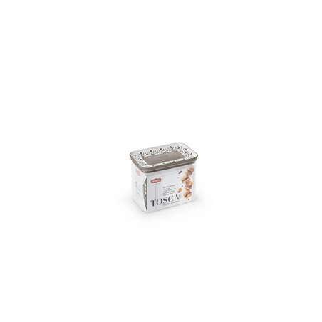 Barattolo Tosca Rettangolare 1,2 LT Bianco/Tortora