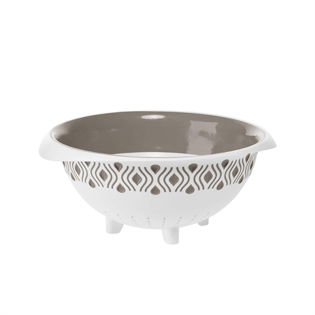 Scolopasta Tosca Diametro 28 x Altezza 13 CM Bianco/Tortora