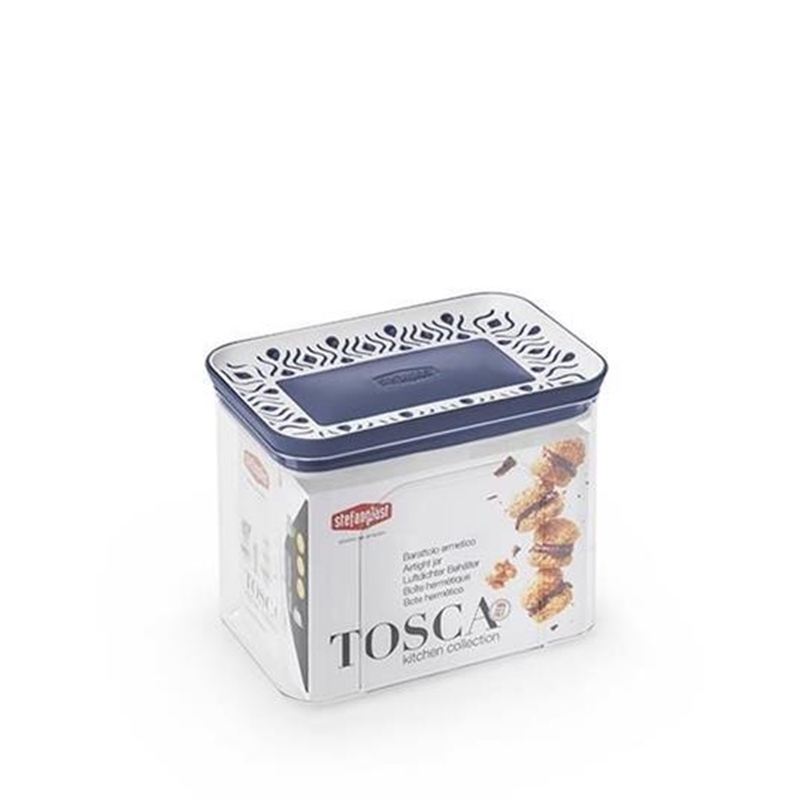 Barattolo Tosca Rettangolare 1,2 LT Blu