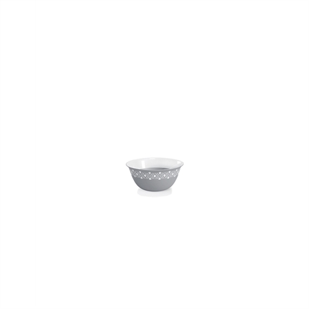 Ciotola Tosca Diametro 23 x 10 Altezza CM Grey/Bianco