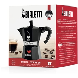 Bialetti Caffettiera Moka I Love Coffee 3 Tazze