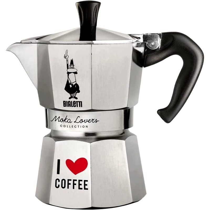Bialetti Caffettiera Moka I Love Coffee 3 Tazze