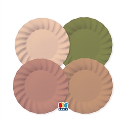 8 Piatti cm.20 Mix Wavy Boho