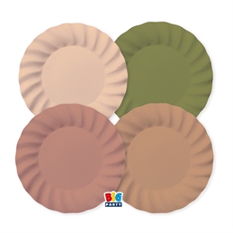 8 Piatti cm.25 Mix Wavy Boho