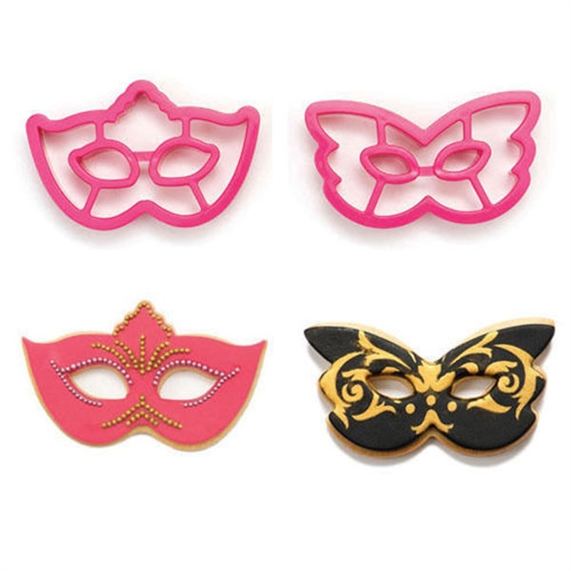 Set 2 Tagliapasta in plastica forma Maschere di Carnevale