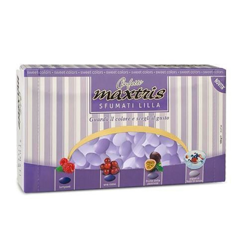 Confetti Maxtris Sfumati Lilla Ripieni 1 Kg