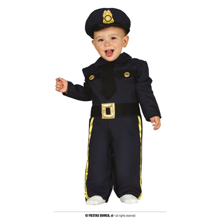 Costume Poliziotto 12/18 mesi