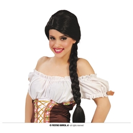 Parruccia Nera con treccia