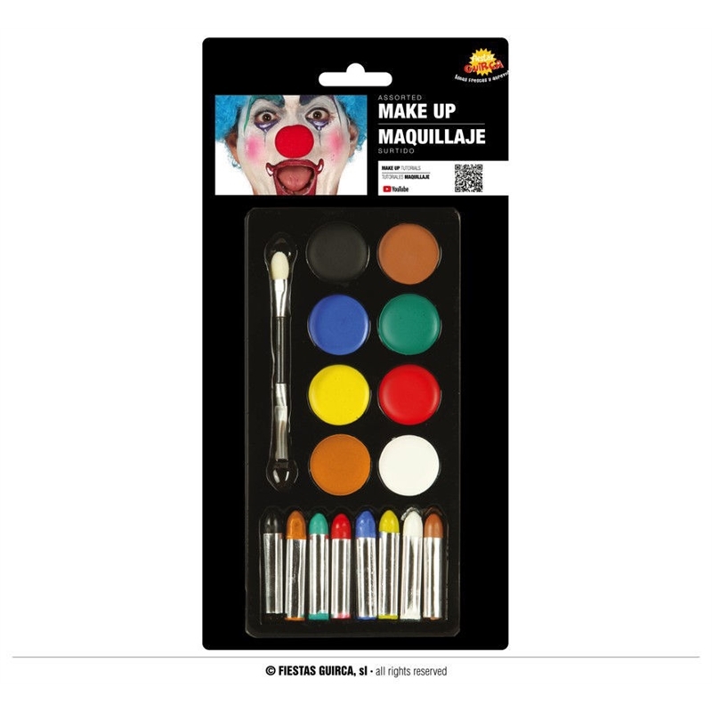 Trucchi con colori assortiti