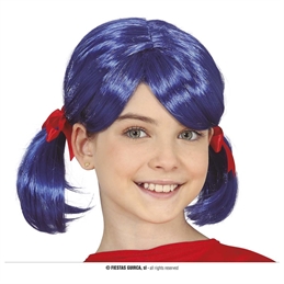 Parrucca Codini Blu