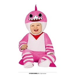 Costume piccolo Squalo Rosa 12/18 mesi