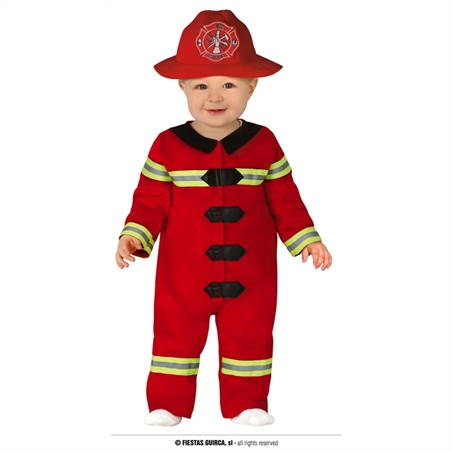 Costume Pompiere 12/18 mesi