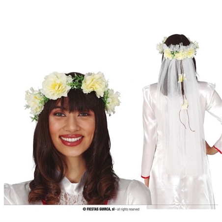 Tiara Fiori Con Velo