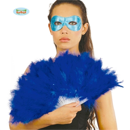 Ventaglio Piume Blu