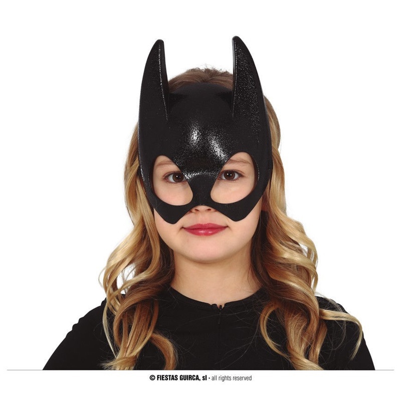 Mezza Maschera Pipistrello Nero
