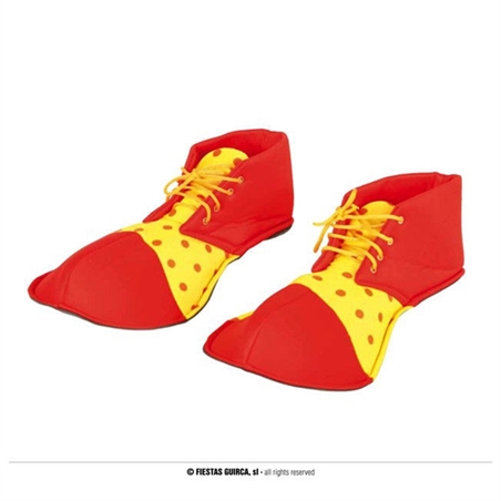 Scarpe da clown Rosso e Giallo bambino