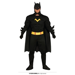 Costume Eroe Nero taglia XL