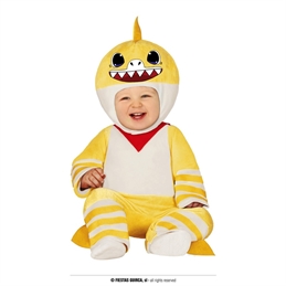Costume piccolo squalo Giallo 12/18 mesi