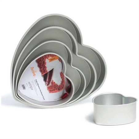 Teglia Professionale Anodizzata Ø 20 altezza 7,5 cm a forma di Cuore