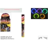 Braccialetti Luminosi Fluorescenti  Box 15 PZ Display 5 Colori Assortiti.
