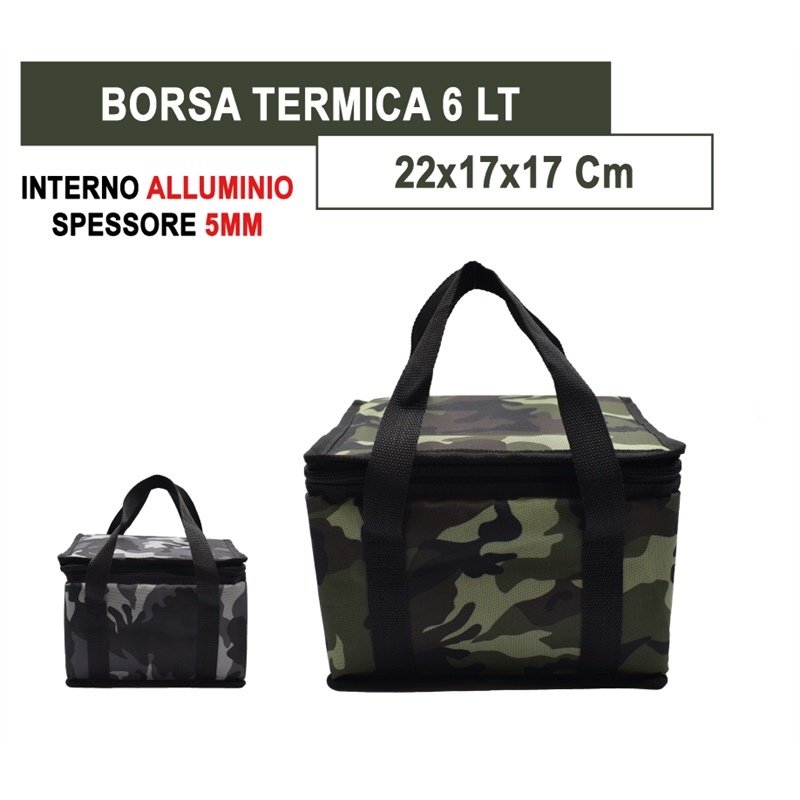 Borsa Termica 6 Lt Military 5 MM