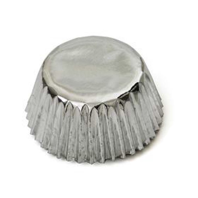 Pirottini in Carta da forno - Argento 60 pz 50x32 mm