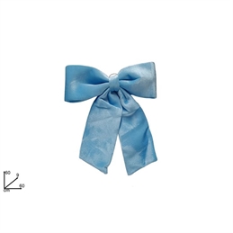 Fiocco Nascita Velluto Celeste 60 Cm