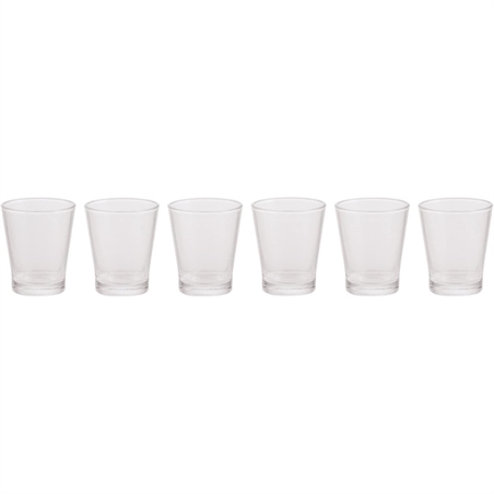 Espressino Set 6 Bicchieri 90 ML Trasparenti
