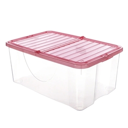 Contenitore multiuso in plastica da 40 L con coperchio pieghevole