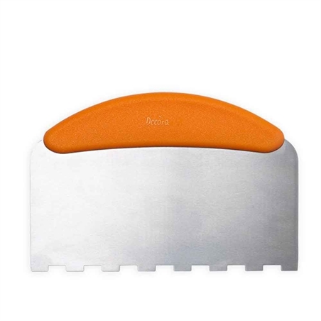 Spatola Decorativa Grande Con Lama Dentellata In Acciaio Inox 22,5 X 11 CM