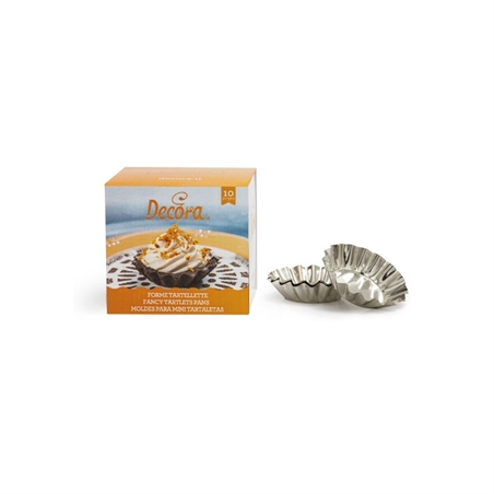 Decora - Stampi per Tartellette Alluminio 8x2h cm. 10 pz