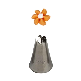Beccuccio Cornetto Fiore 109 In Acciaio Inox Ø2,5 X 4 CM