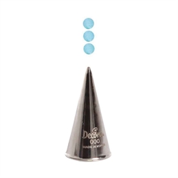Beccuccio Cornetto Tondo 000 In Acciaio Inox Ø1,7 X 3,5 CM Decora