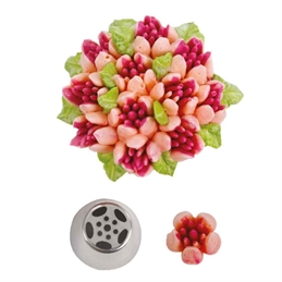 Beccuccio Fiori Diretti Tulipano A 5 Petali 20 Decora In Acciaio Ø3,7 X 4 CM