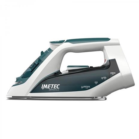 Imetec ZeroCalc Z1 2500 Ferro da stiro a secco e a vapore Acciaio inossidabile Colore foglia di tè, Bianco 2200 W