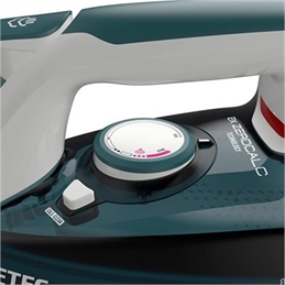 Imetec ZeroCalc Z1 2500 Ferro da stiro a secco e a vapore Acciaio inossidabile Colore foglia di tè, Bianco 2200 W