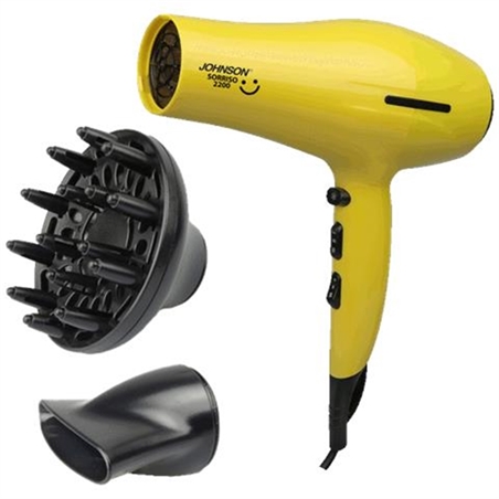 JOHNSON Asciugacapelli Sorriso Con Diffusore 2200w