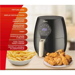 Ardes Eldorada Maxi Singolo 5 L Indipendente 1450 W Friggitrice ad aria calda Nero