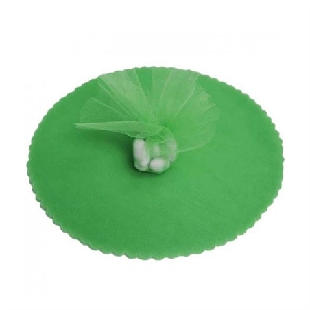 Velo Fata Tondo Smerlato Verde Diametro 24 cm 50 Pz