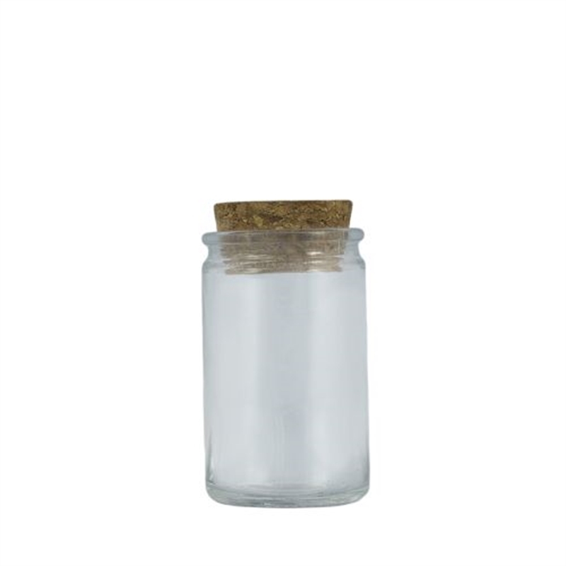 BARATTOLO IN VETRO CON TAPPO DI SUGHERO.