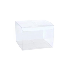 Scatola Cubo Trasparente in Pvc 8X8 H 6cm 10 pezzi