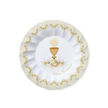 Piatti 20 cm Comunione Classic 8 pezzi