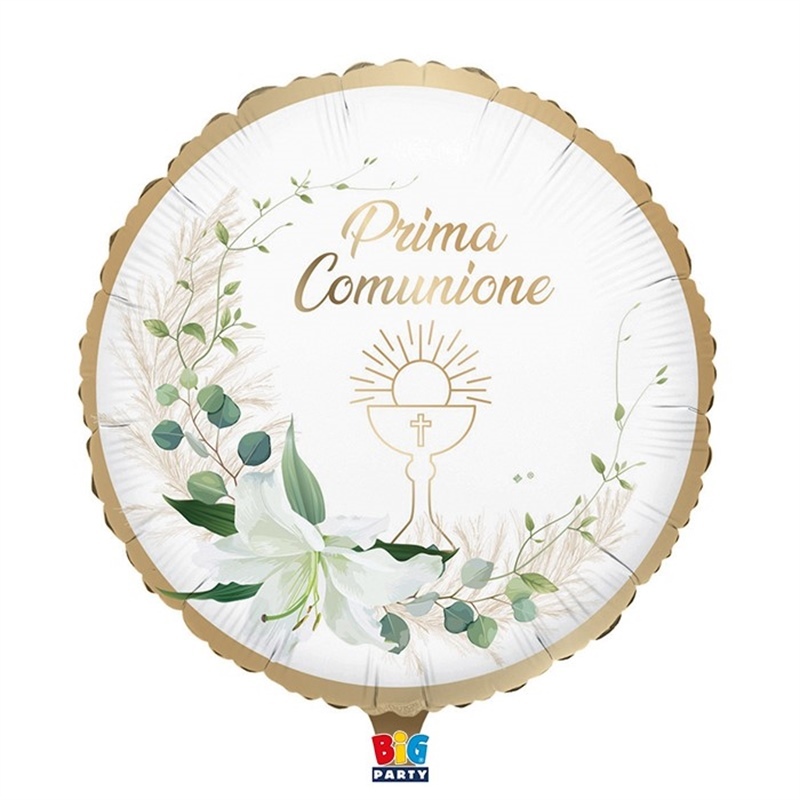 Palloncino Mylar 18" Prima Comunione Lily