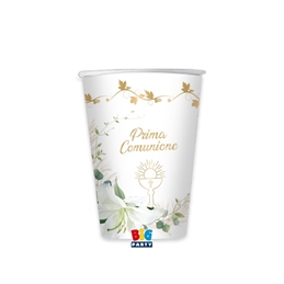 8 Bicchieri 200 cc Prima Comunione Lily